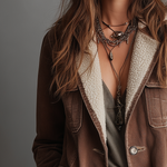 Retro Multi-pocket Faux Sherpa Lined Denim Coat