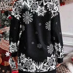 Bodycon Long Sleeves Contrast Color Printed Split-Joint One-Shoulder Midi Dresses