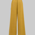 High Waisted Wide Leg Solid Color Split-Joint Pants Trousers