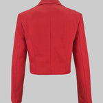Long Sleeves Skinny Solid Color Notched Collar Blazer Outerwear