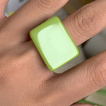 Original Stylish Resin 8 Colors Geometric Ring