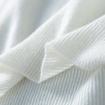 Simple Solid Color Round-Neck Short Sleeves Sweater