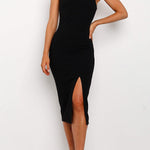 Square Neck Sling Cover Hip Party Dress