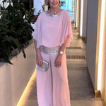 e??£¤Sequined Colorblock Elegant Two-piece Set