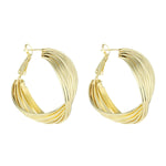 Simple Stylish Gold Hip-Hop Original Ear-Ring