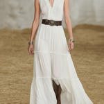 Women's Chiffon Tie-strap V-neck Sleeveless Maxi Dress
