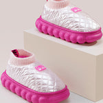 Warm Indoor Non-Slip Waterproof Soft Sole Padded Flat Shoes