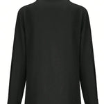 Long Sleeves Loose Buttoned Solid Color Lapel Blouses&Shirts Tops