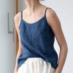 Women's Casual Loose Cotton Linen Suspender Top