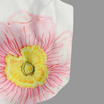Loose Sleeveless Floral Printed High Neck Vest Top