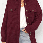Lugogne Relaxed Lapel Oversized Long Sleeve Shirt