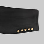 Long Sleeves Split-Joint Split-Side Notched Collar Outerwear