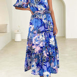 Temperament Elegant Short Sleeve Long Swing Holiday Dress