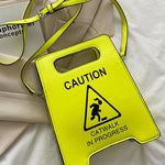 Original Stylish Letter Print PU Shoulder Bag
