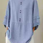 Women's Solid Color Loose Casual Shirt