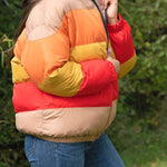 Morning Sun Color Block Puffer Jacket