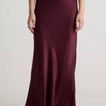 Flowing fishtail maxi skirt