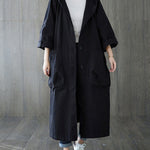 Original Solid Hooded Trench Coats
