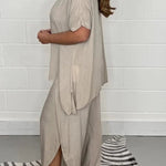 Floaty 2 Piece Sleeved Trouser Set