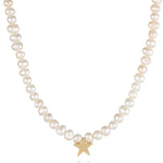 Oversized Pearl Star Necklace