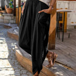 Wide Leg Cotton Loose Pencil Pants