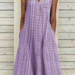 Sleeveless V Neck Dress