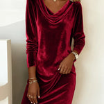 Velorina | Loose Fitting Velvet Dress