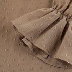 Elegant Loose Dots Puff Sleeves Shirt