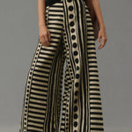 Loose Wide Leg Polka-Dot Striped Casual Pants Bottoms Trousers