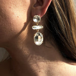 Original Statement Contrast Color Earrings