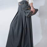 Loose Wide Leg Solid Color Casual Pants Bottoms Trousers