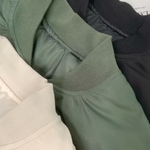 Stand Collar Thickened Single-sided Flight Jacket Baseball Jacket