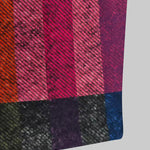 Loose Three-Quarter Sleeves Contrast Color Plaid Split-Joint Lapel Outerwear Windbreakers Woolen Coat
