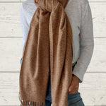 Scarf a speckled color, camel color