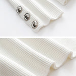 Casual Loose Solid Color High-Neck Long Sleeves Knitwear