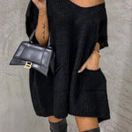 Casual Solid Pocket Tops
