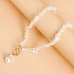 Statement Coral Chip & Pearl Necklace