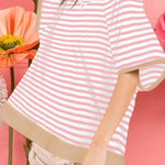 Women's Oversized Striped T Shirts