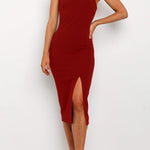 Square Neck Sling Cover Hip Party Dress