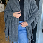 Casual Fringed Trim Irregular Cardigan Collar Outerwear(9 Colors)