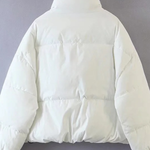 Stand Collar Zipper Pocket Thick Warm Cotton Jacket