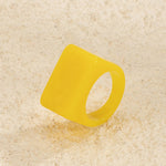 Original Stylish Resin 8 Colors Geometric Ring