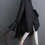 Original Solid Irregularity Hollow Dress
