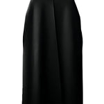 Simple Sleeveless Solid Color Round-Neck Cape Outerwear