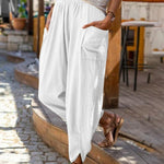 Wide Leg Cotton Loose Pencil Pants