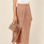 Slit Sexy Slimming Casual Mid Waist Pack Hip Mid Skirt