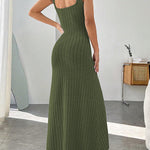 A-Line Loose Solid Color Spaghetti-Neck Maxi Dresses