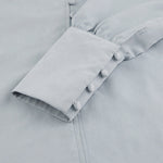 Long Sleeves Loose Solid Color Split-Joint High-Neck Blouses