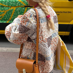 Printed Cotton Jacket with Large Pockets