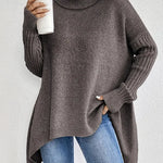 Blythe | Oversized Knit Turtleneck Sweater